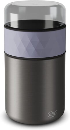 Термоконтейнер для їжі alfi ENDLESS FOOD MUG 500 мл, лаванда, з додатковим снек-потом, 3-в-1, із нержавіючої сталі, ізольований, не протікає, зберігає тепло до 5 годин, холод – до 10 годин, можна мити в посудомийній машині