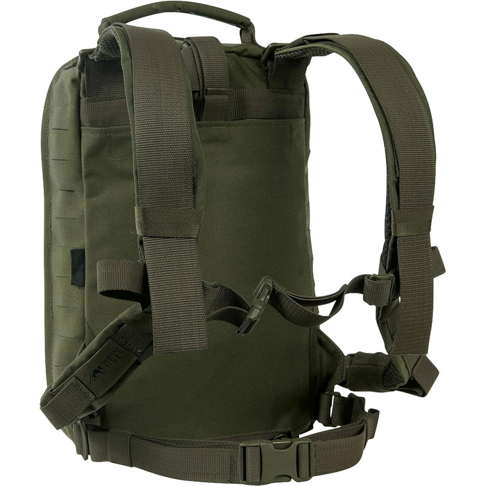 Тактичний медичний рюкзак Tasmanian Tiger TT Medic Assault Pack MK II S, порожній, для екстреної допомоги, подорожей, медиків, туризму, велоспорту, оливковий колір