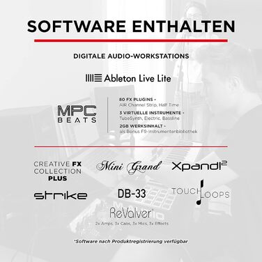 M-Audio Air 192|6: USB аудіоінтерфейс для запису в студійній якості (2 XLR/Line входи + софт)