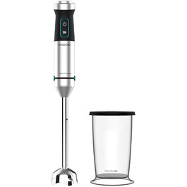 Блендер Cecotec Stabmixer Power TitanBlack 1500 XL Cream: 1500 Вт, технологія CrossBlades, титанове покриття, XL-ніжка, захист від бризок, 2 насадки