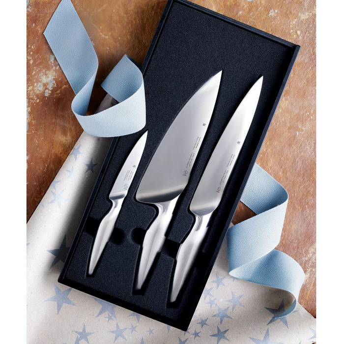 Набір кухонних ножів WMF Chef's Edition (3 предмети), ковані, Performance Cut, у дерев'яному боксі, Made in Germany
