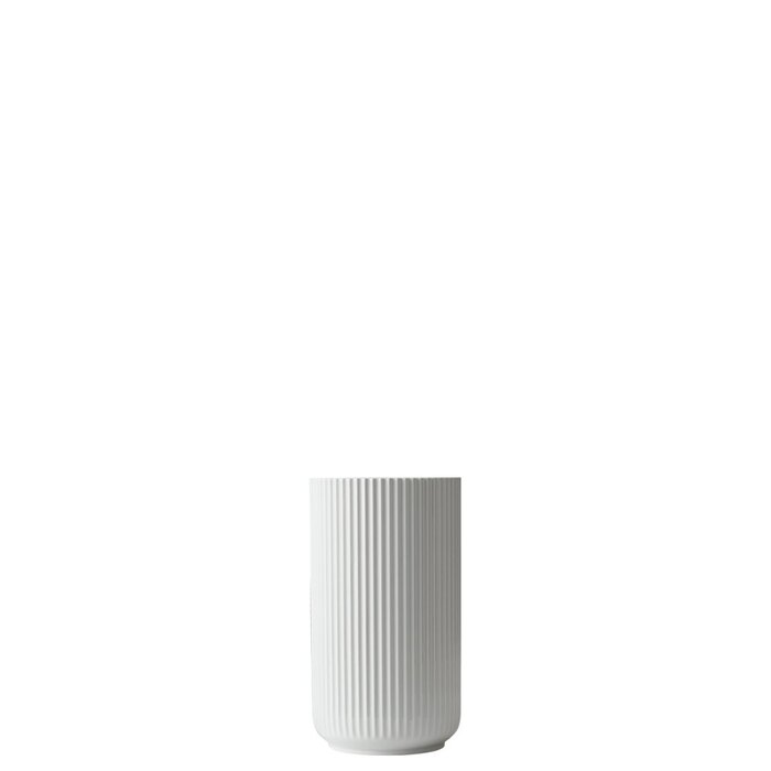Ваза Lyngby Porcelæn H20.5 см, біла – класичний данський дизайн