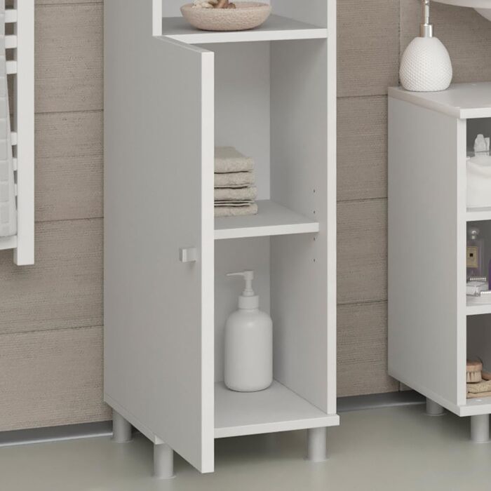 Шафа для ванної Vicco Fynn, біла, 30x190 см, вертикальна