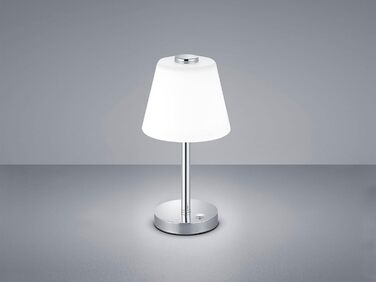Настільна лампа Trio Leuchten Emerald 4 Вт, хром, інтегрований LED, 15x15x29 см