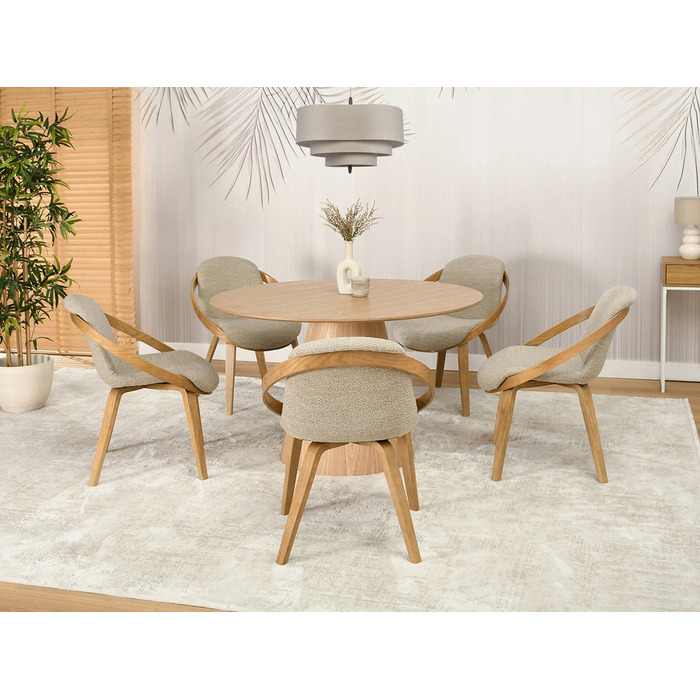 Стілець Mebel-Partner, тканина, бежевий, 1 шт.