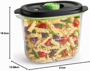 Набір вакуумних контейнерів FoodSaver Preserve & Marinate для зберігання та маринування продуктів, без BPA, герметичні, 3 шт (1.8 л)