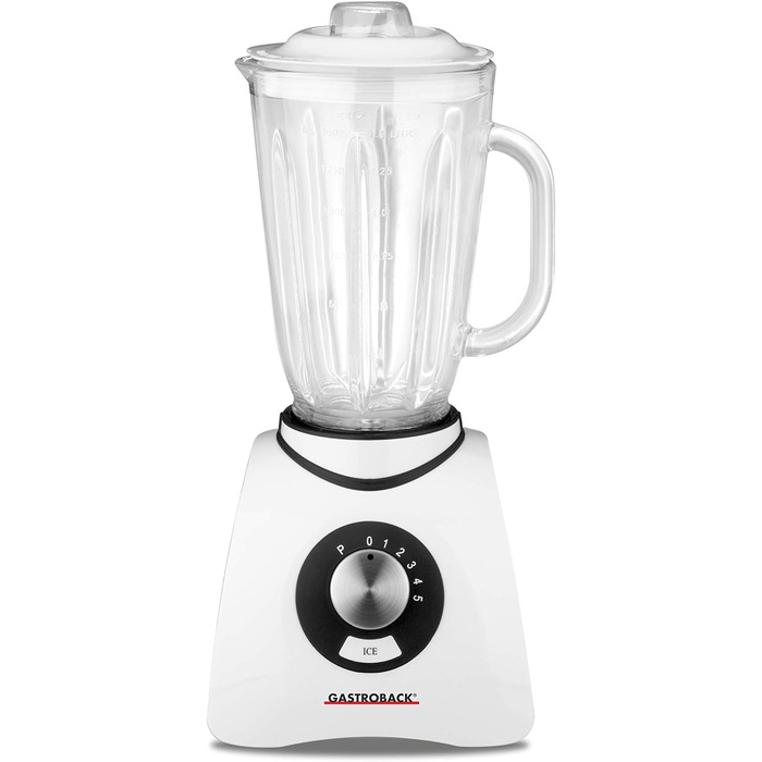 Блендер Gastroback 40898 Vital Basic 600 Вт з Ice-Crush, 1.5 л, пластик, білий