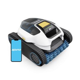 Робот-пилосос для басейну Spino E1 акумуляторний, для стін та дна, 210 хв бездротової роботи, продуктивність 21950 л/год, 5 режимів очищення, автоматична парковка, біло-жовтий