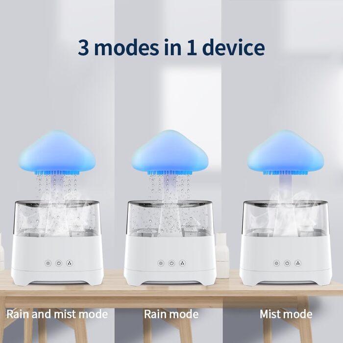 Зволожувач повітря Diffuserlove із LED-лампою для спальні, арома-дифузор, ультразвуковий, кімнатний