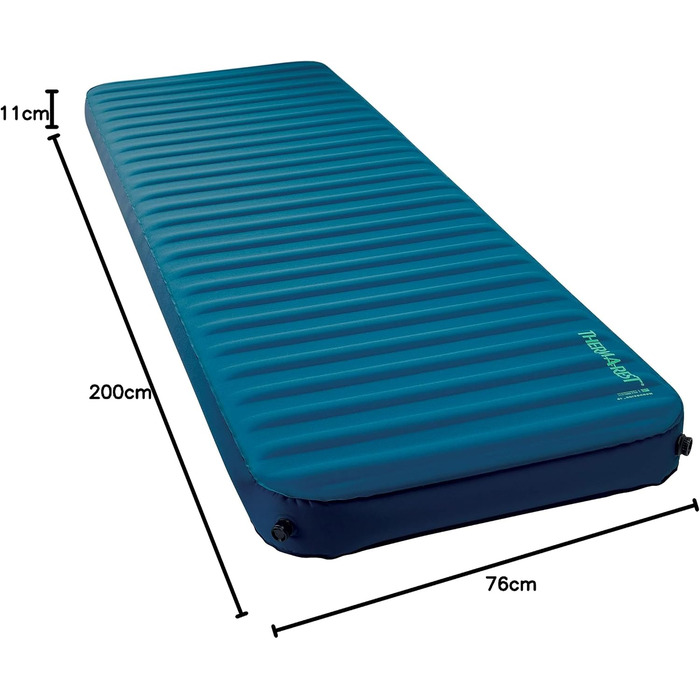 Самонадувний кемпінговий матрац Therm-a-Rest MondoKing 3D XXL (203 x 76 см), Marine Blue, з сумкою для зберігання