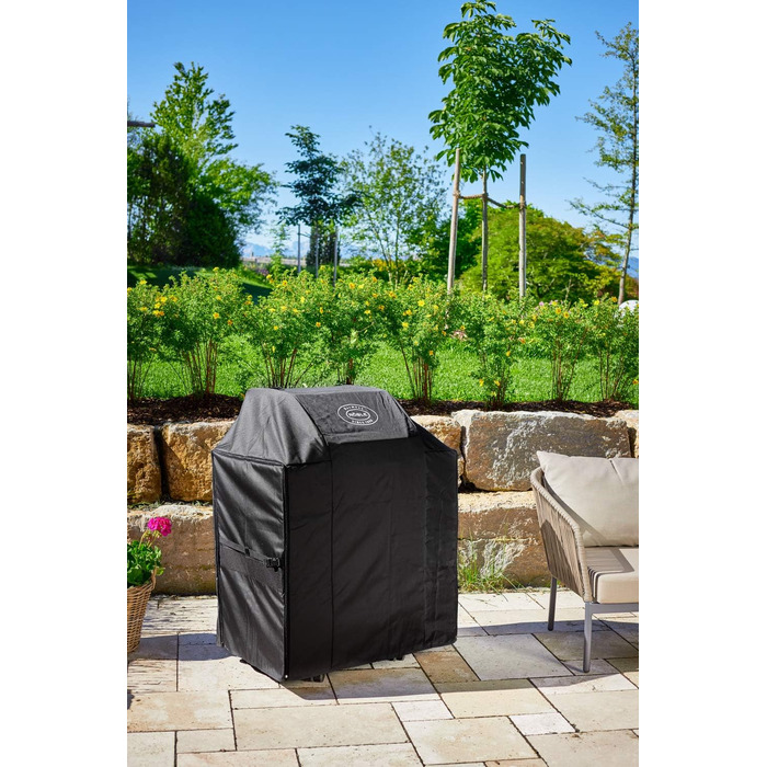 Захисний чохол RÖSLE для гриля BBQ-Station VIDERO G2/G2-S, водонепроникний поліестер з PU-покриттям, блискавка, чорний