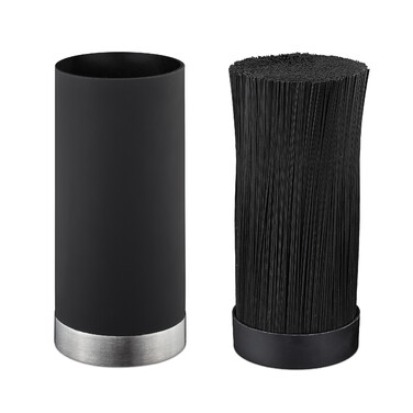 Тримач для ножів Relaxdays нержавіюча сталь круглий чорний