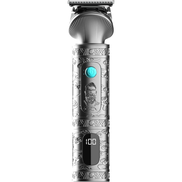 Тример для обличчя та тіла Cecotec PrecisionCare Samurai Profiling 6в1, чорний, з дисплеєм та 6 насадками