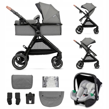Багатофункціональний дитячий візок Kinderkraft ESME 3в1 з автокріслом MINK PRO