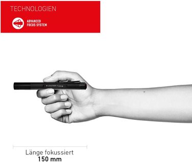 Ліхтарик Ledlenser P4 Core 90 лм, компактний, Advanced Focus, 6 годин, для туризму та кемпінгу