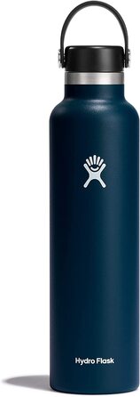 Термобутилка Hydro Flask 709 мл індиго – вакуумна сталева пляшка для води, спортивна, герметична, з кришкою Flex Cap, підходить для посудомийної машини, стандартна шийка