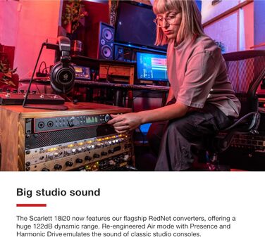 Focusrite Scarlett 4i4 3rd Gen USB Аудіоінтерфейс для гітаристів, вокалістів та продюсерів + ПО