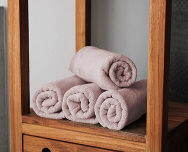 Набір рушників BANANALU 8 шт, 100% бавовна, 50x100 см, 450 г/м², рожевий Primrose Pink