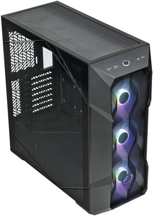Корпус Cooler Master MasterBox TD500 Mesh V2 E-ATX, чорний, з тессельованою сіткою, 3×120 мм ARGB-вентилятори, скляна бокова панель, USB Type-C 10 Гбіт/с, знімна верхня кришка, мід-тауер