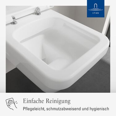 Сидіння для унітазу Villeroy & Boch Architectura D-подібне, біле глянцеве, з мікроліфтом (м'яке закриття), знімне, термопласт (Duroplast), оригінальне 98M9C101
