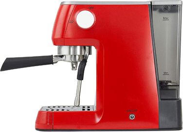 Еспресо-машина Solis Barista Perfetta Plus 1170, професійна ріжкова кавоварка з манометром, паровою та гарячоводною насадкою, температурним регулятором, 54 мм холдером, подвійним носиком, червона