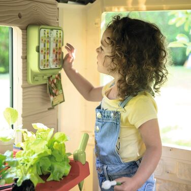 Дитячий садовий будиночок Smoby Life Garten Spielhaus 128x132x135 см з переробленого пластику - для дітей від 2 років