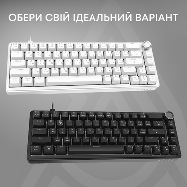 Дротова механічна клавіатура Ajazz AK690 Peach Mist Switch (AK690-PM-W)