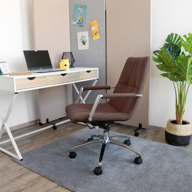 Офісне крісло / поворотне крісло SARANTO II тканина середньо-коричневий hjh OFFICE