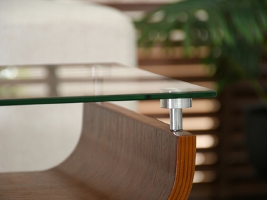 Журнальний стіл Mebel-Partner прямокутний, 88 x 38 x 50,5 см, колір: горіх