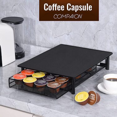 Тримач для капсул SYSYLY S-24, органайзер для 24 кавових капсул Dolce Gusto, підставка-диспенсер для кухні, компактний зберігач капсул
