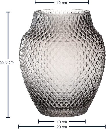 Ваза LEONARDO HOME POESIA 22,5 см, скло, сіра
