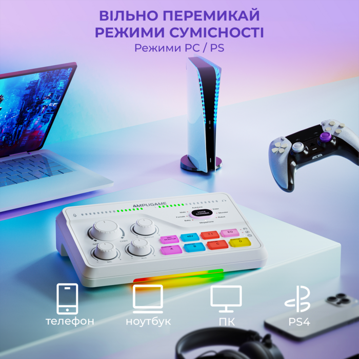 Аудіомікшер SC8W Fifine