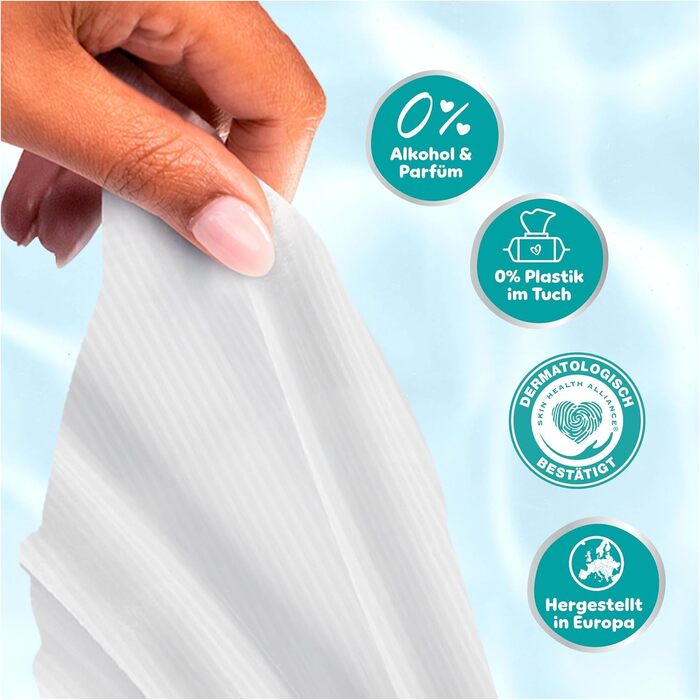 Дитячі вологі серветки Pampers 99% Water, гіпоалергенні, 12 упаковок по 60 шт (720 шт)