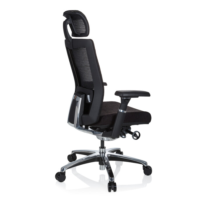 Крісло офісне NOVA PRO I ALU Тканина чорна hjh OFFICE