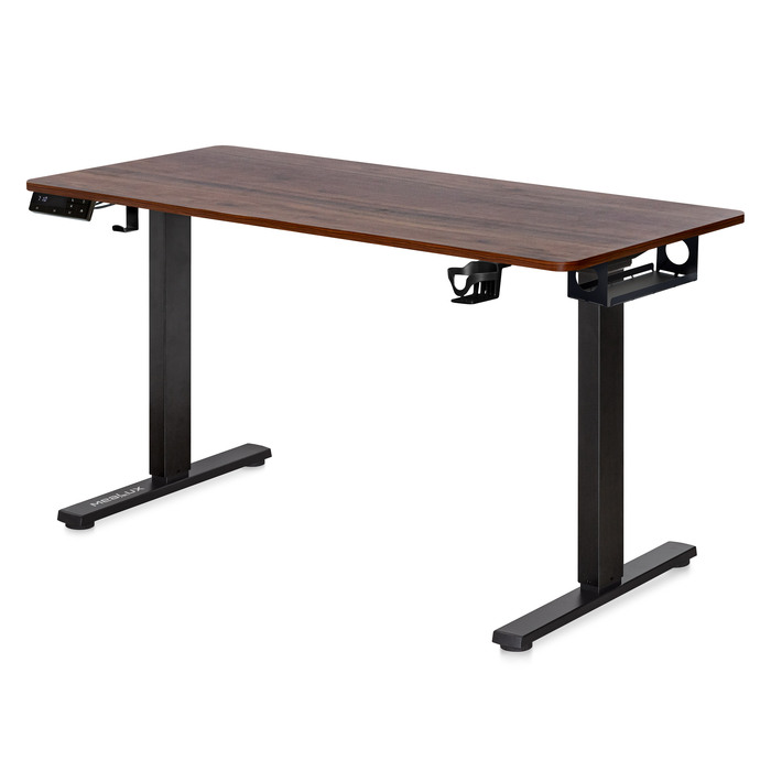 Стіл Mealux PowerDesk Duo XL Walnut (арт. EVO-252 Duo Walnut/B)
