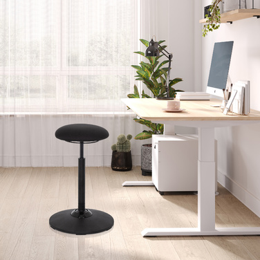 Табурет / допоміжний засіб для стояння BALANCE SIT тканина чорний hjh OFFICE