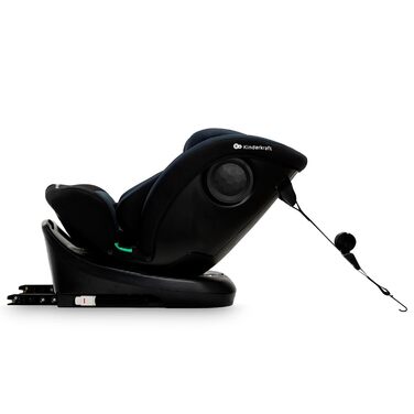 Дитяче автокрісло Kinderkraft I-GROW 0-36 кг, I-SIZE 40-150 см, 360° з обертанням, Isofix, FWF/RWF, регульована спинка та підголівник, графітово-чорний