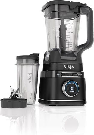 Блендер Ninja 2-в-1 Detect Power Mixer Pro 1200Вт з глечиком і 2 чашами, для смузі, подрібнення овочів та льоду, чорний TB301EU