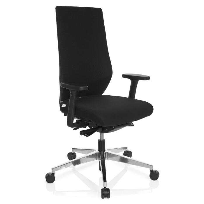 Офісне крісло / Крісло для офісу PRO-TEC 700, тканина, чорний колір, hjh OFFICE