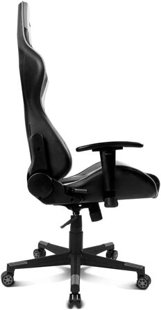 Ігрове крісло DRIFT DR175GRAY, професійне, екошкіра, 2D підлокітники, клас 4, обертальне, чорний/сірий