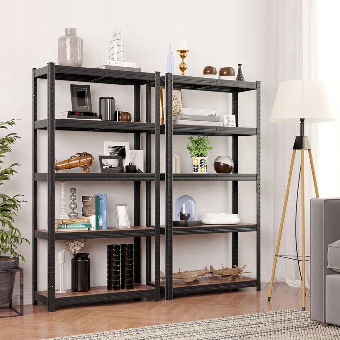 Стелаж Songmics, 75 x 150 x 30 см, чорний