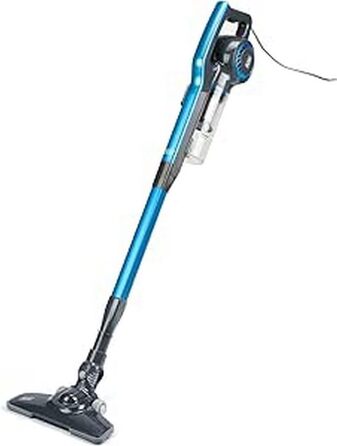 Пилосос 3-в-1 BLACK+DECKER BXVMS600E 600 Вт, ручний і вертикальний, циклонний, без мішка, EPA-фільтр, 6 м кабель, сірий/синій