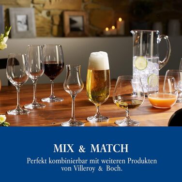Набір склянок для води Villeroy & Boch Entree, 250 мл, прозоре кришталеве скло, 4 шт.