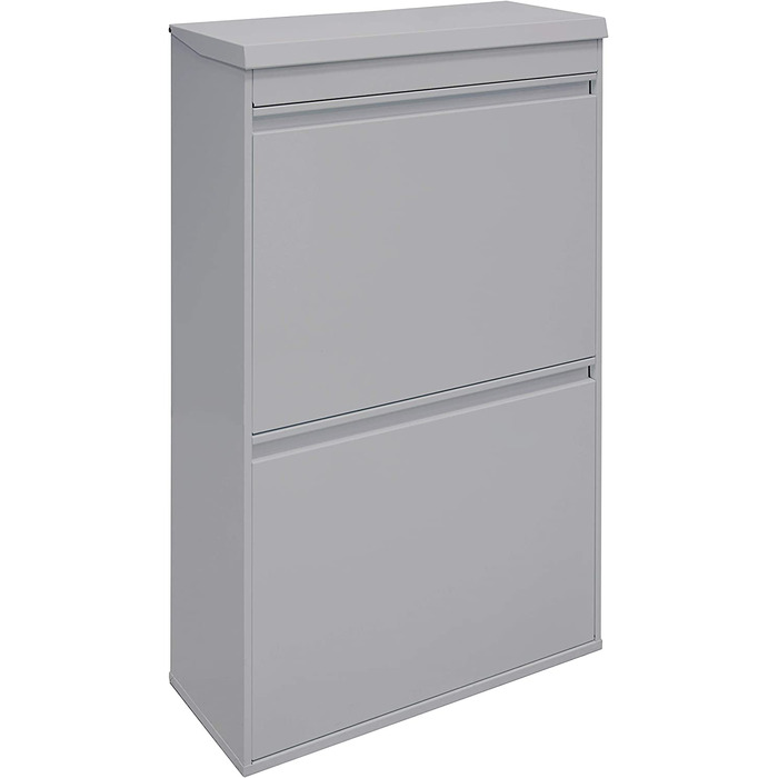 ARREGUI Top CR622-B контейнер для сортування сміття зі сталі з кришкою, 4 секції, відро для сміття для кухні, зйомні внутрішні відерця з ручкою, 4×17 л (68 л), світло-сірий