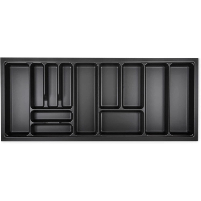 Лоток для столових приборів KÖNIG, лавовий сірий, перлова структура, для SO-Box, Blum Tandembox, ModernBox, ширина корпусу 1200 мм (1119x473 мм)