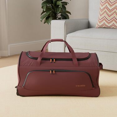 Дорожня сумка на колесах Travelite Basics Fresh L, 89 л, бордова, 71 см