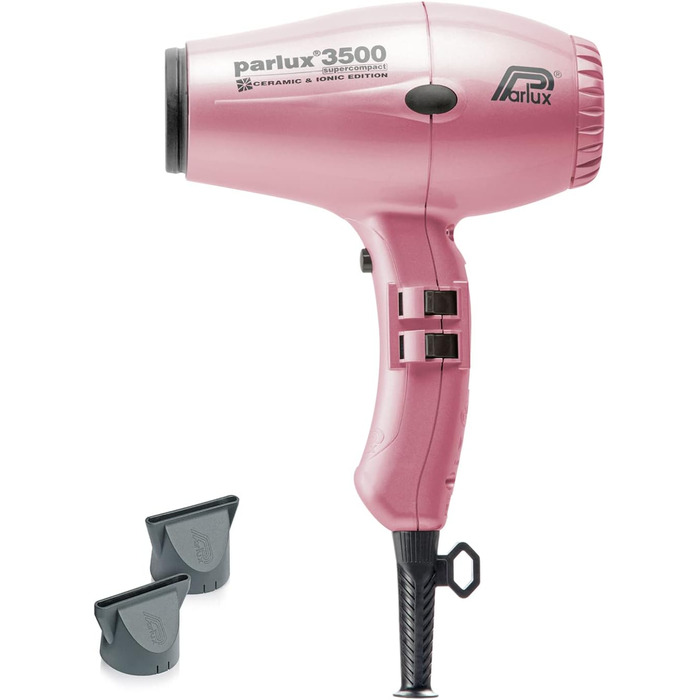Фен Parlux 3500 SuperCompact Ceramic + Ionic, рожевий, професійний