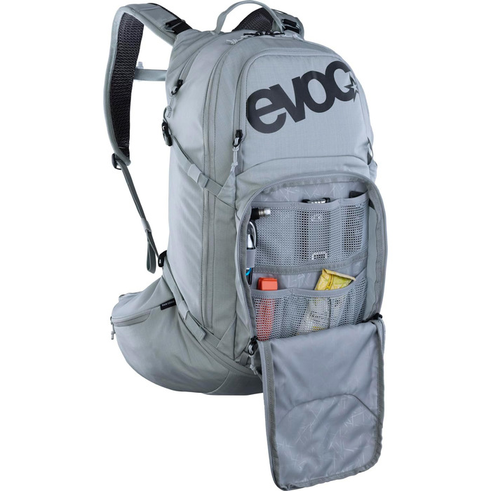Рюкзак EVOC EXPLORER PRO 30 л срібний, система AIR FLOW CONTACT, AIRO FLEX пояс, відсік для питної системи та дощовик, комфортний міський та туристичний рюкзак преміум-класу