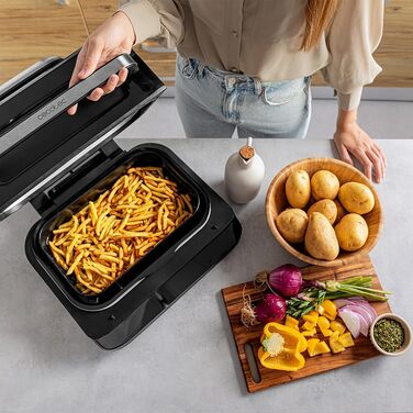 Аерофритюрниця-гриль Cecotec Cecofry FireDome 6000, 6 л, 2400 Вт, 6 режимів приготування, 4 рівні гриля, з термостатом та датчиком температури