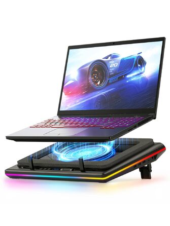 Ігровий охолоджувач для ноутбука Ilano RGB Cooling Pad з підсвіткою